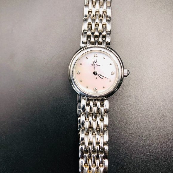 Bulova | Accessories | Classic Ladies Bulova 4 Diamond Watch  display picture 3